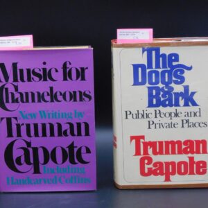 Truman Capote "The Dogs Bark" and "The Music For Chameleon" First Edition Hardcover Books.