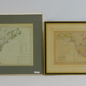 Auction Catalog: Two 18th Century North American Maps by C. Cook and French Carte Generale Des États-Unis.