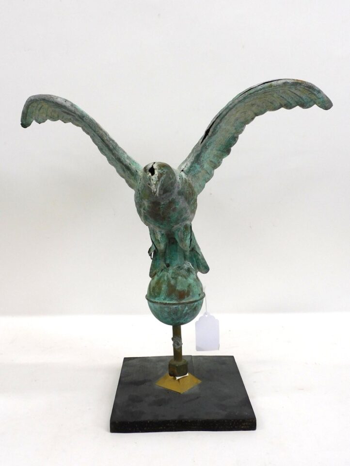 Early 20th Century Eagle on Orb Weathervane by Unknown Artist