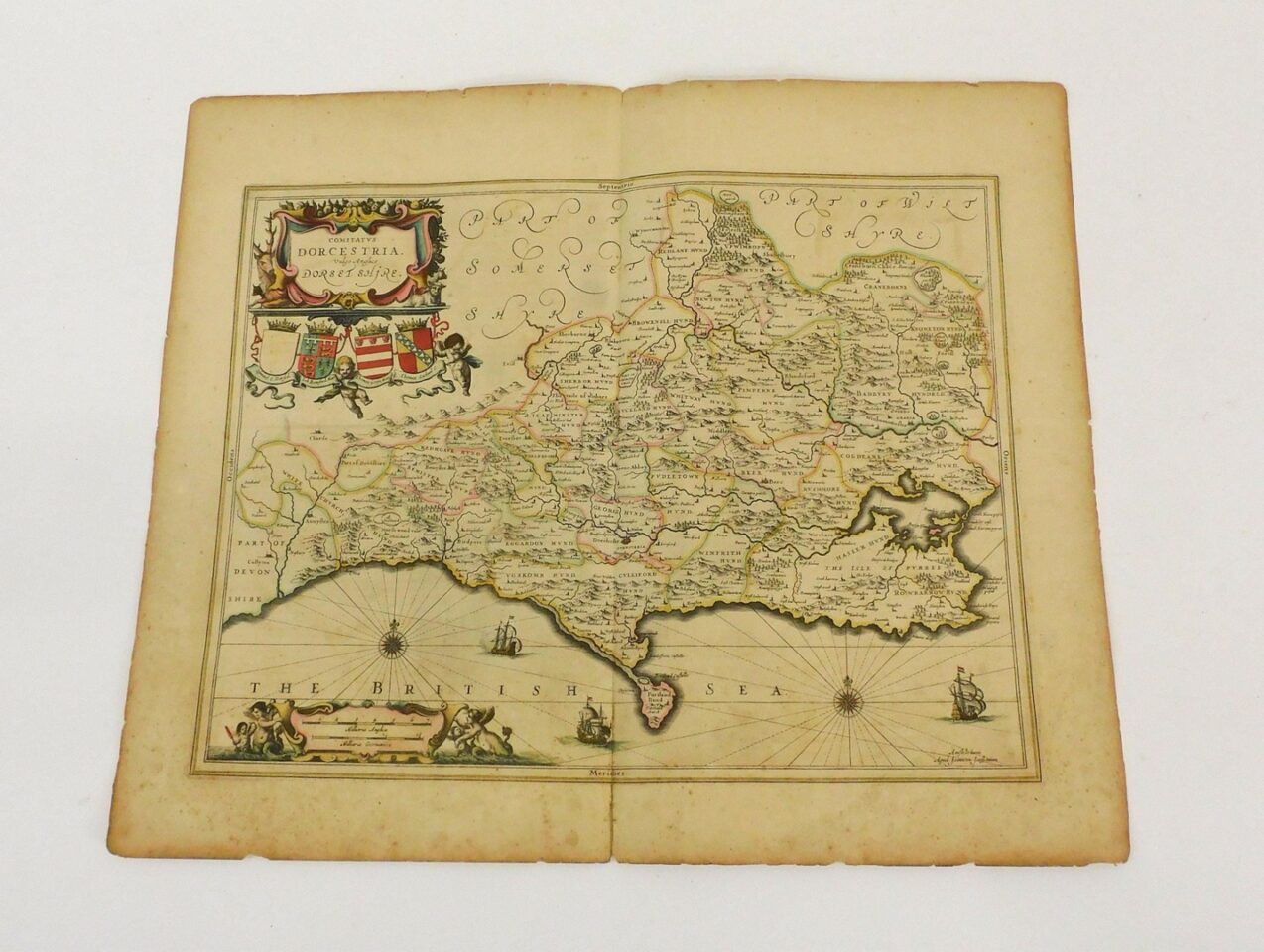 John Speed 1790 Map of Dorsetshire