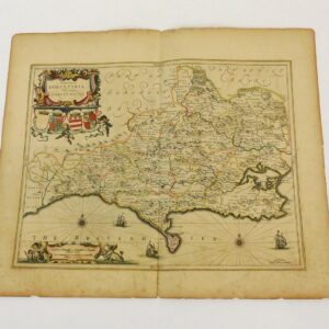 John Speed 1790 Map of Dorsetshire