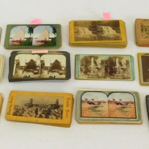 Collection of 181 Stereoptic Viewer Cards Depicting Worldwide and US Subjects