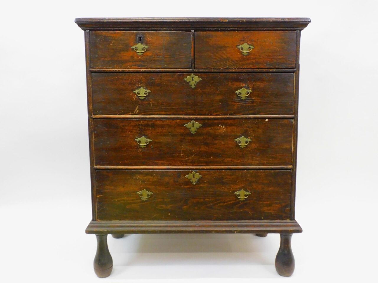 William and Mary Pine Chest of Drawers