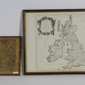 Robert de Vaugondy Britannice Insule & Engalond Anglia Annglo Saxonum Heptarchia Maps