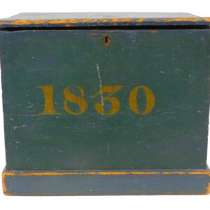 1830 New England Pine Lift-Top Storage Box by Unknown Artist