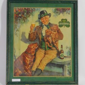 Vintage Beverwyck Beer Advertising Sign for Irish Brand Cream Ale