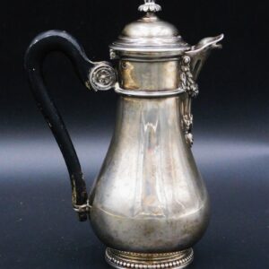 French Sterling Silver Pitcher with Wreath Design Spout