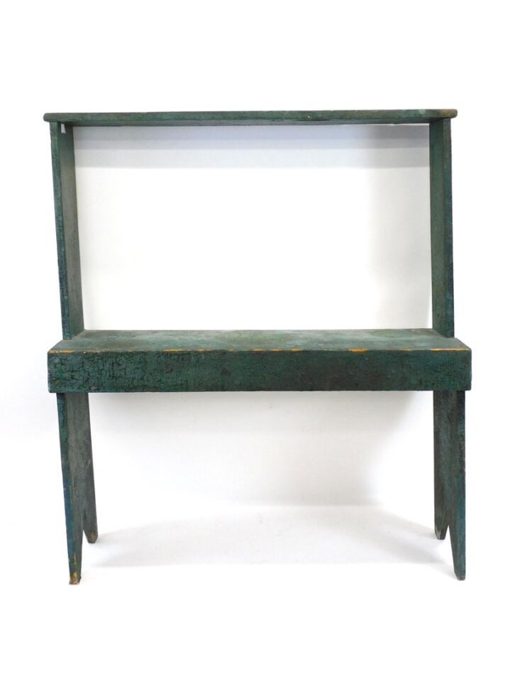 American Pine Painted Bucket Bench