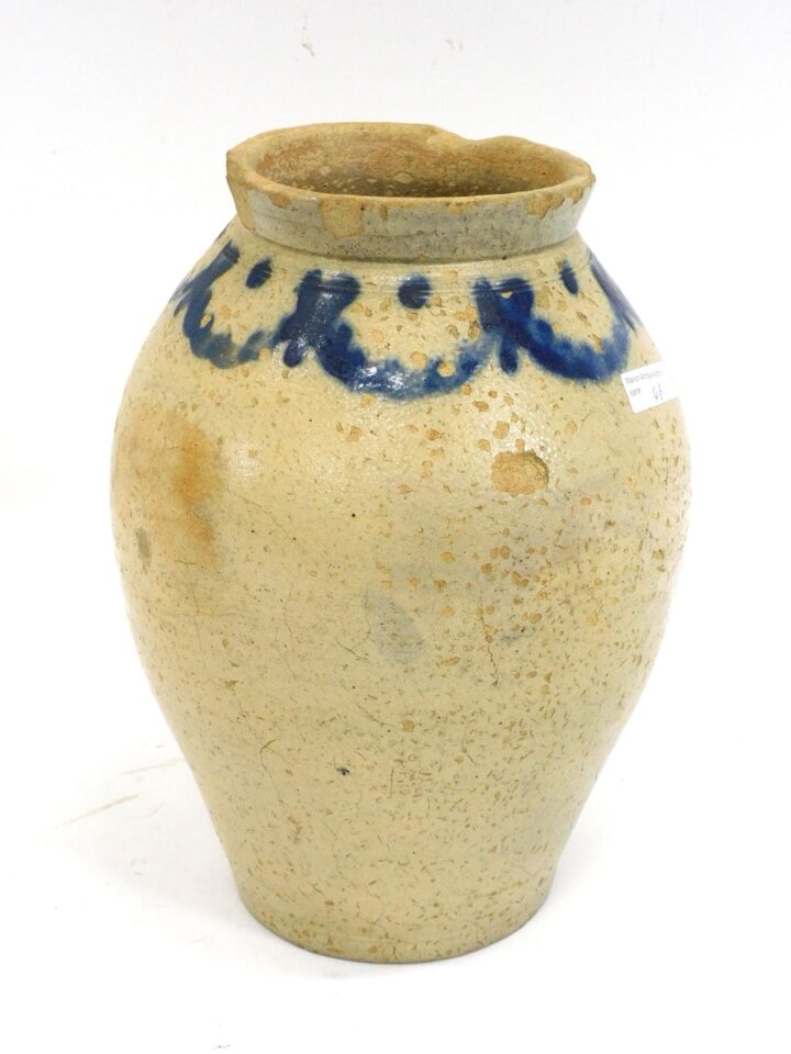 Attributed to Corbus: Ovoid Stoneware Jar