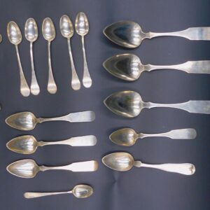 American Coin Silver Spoons by E Newbury