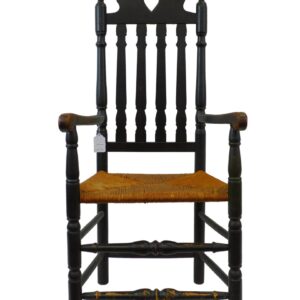 Early 18th Century William and Mary Maple Banister Back Side-Chair