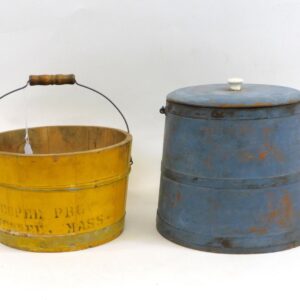 19th Century Swing Handle Buckets with Metal Bands