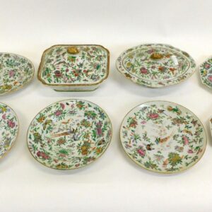 Chinese Export Porcelain Famille Rose Collection by Unknown Artist