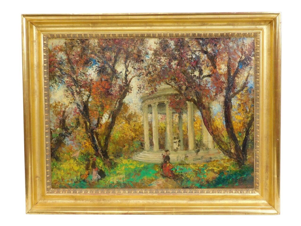 Ludolfs Lieberts Garden Folly 20th Century Impressionist Landscape Painting