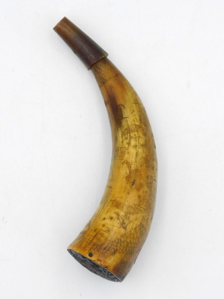 Engraved Powder Horn.