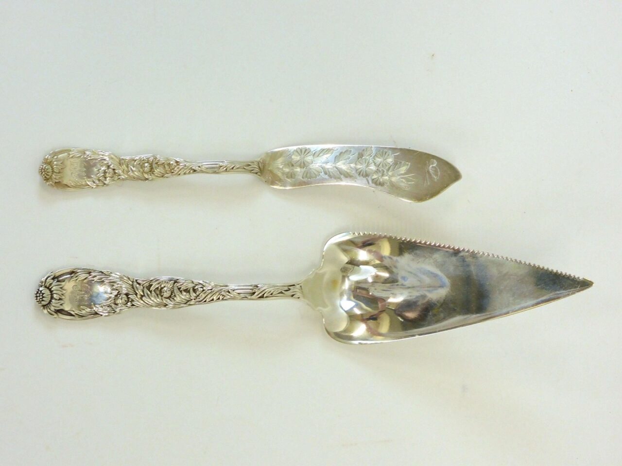 Tiffany Chrysanthemum Silver Serving Pieces