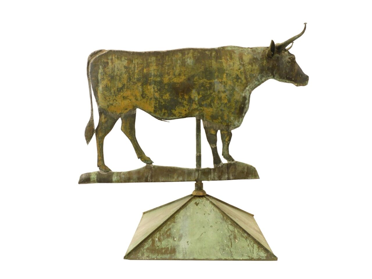 Copper Bull Weathervane.