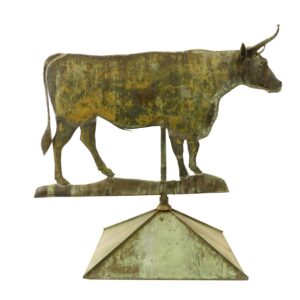 Copper Bull Weathervane.