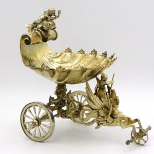 English Silver Chariot by Unknown Artist