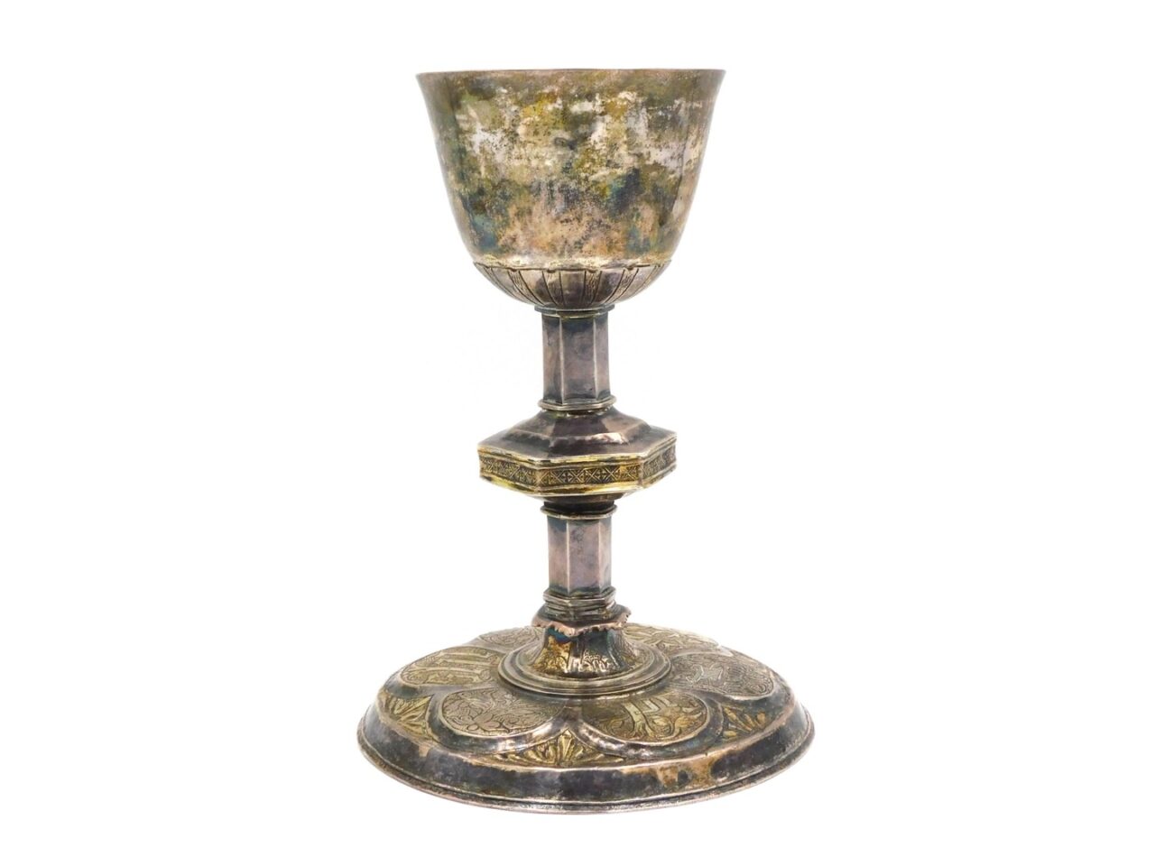 18th/19th c. Spanish Colonial Silver Chalice with Anno hallmark