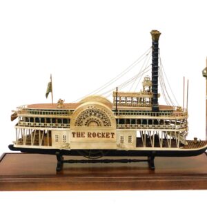 Rocket Handmade Sidewheel River Steamboat Model