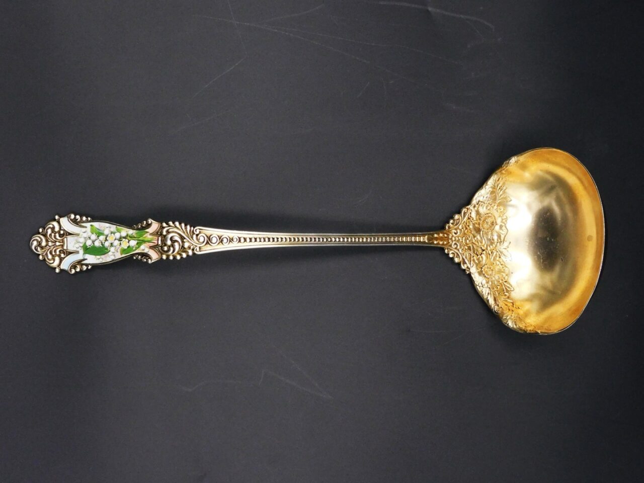 Reed And Barton Enameled Sterling Ladle