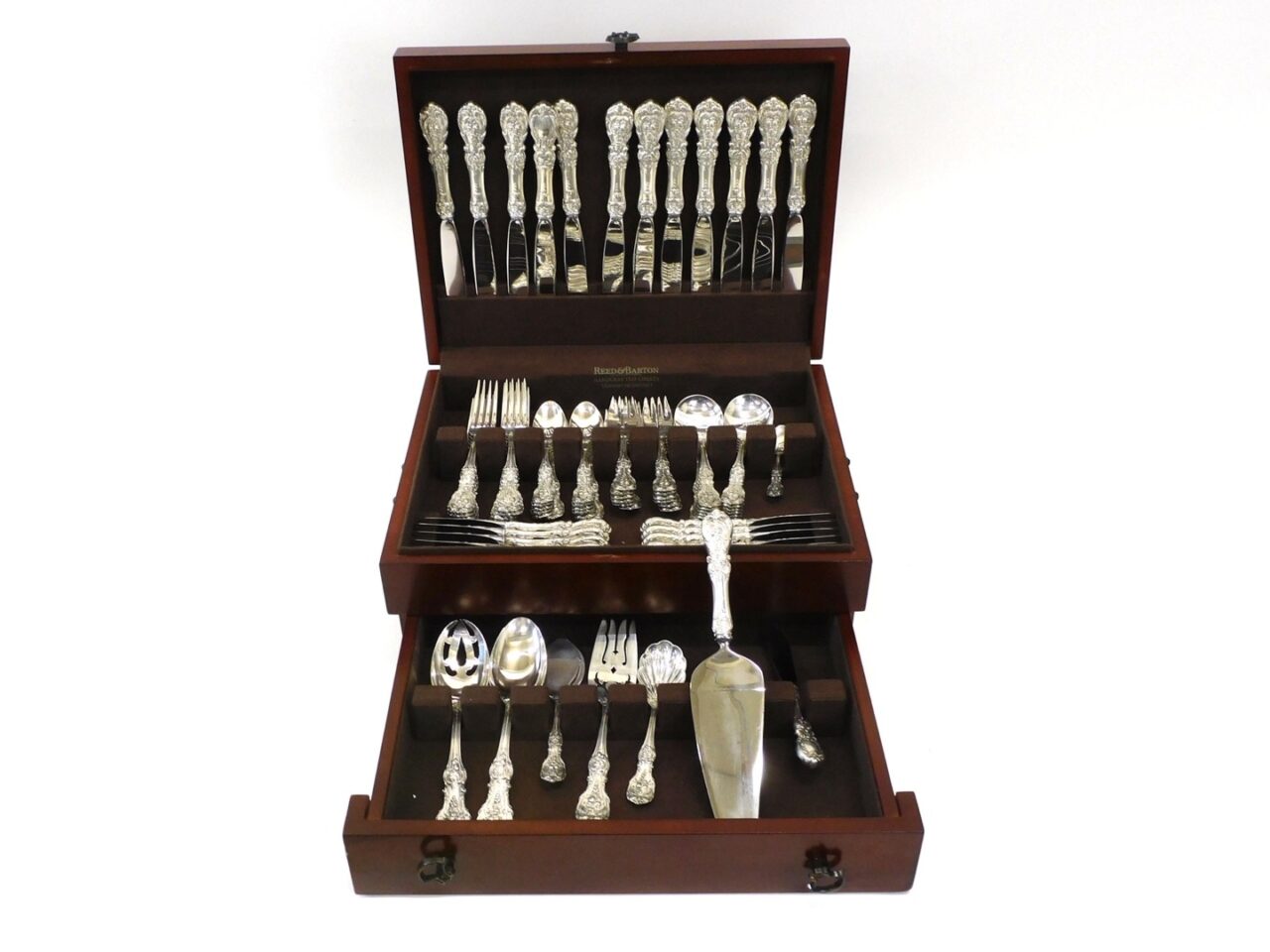 Francis I Sterling Silver Flatware Set by Reed & Barton. 80 pieces. Service for 12. Creation date unknown.