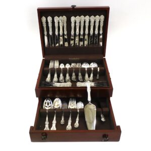 Francis I Sterling Silver Flatware Set by Reed & Barton. 80 pieces. Service for 12. Creation date unknown.