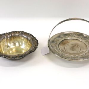 Alvin Sterling Silver Footed Basket and Gorham Bowl