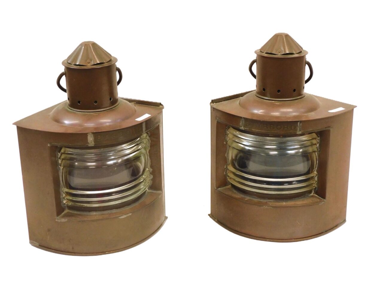 Pair Of Dutch Copper Ship's Lanterns