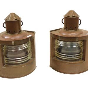 Pair Of Dutch Copper Ship's Lanterns