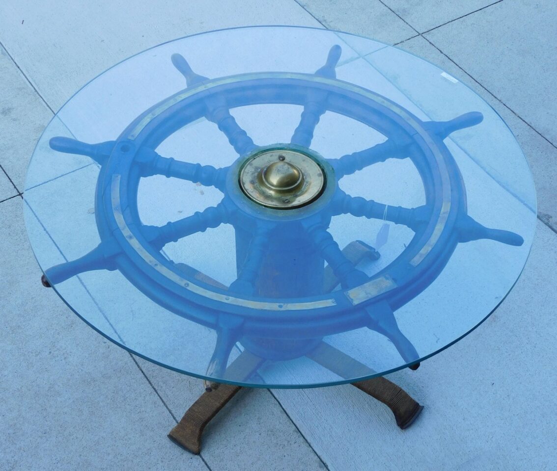 Ship's Wheel Coffee Table