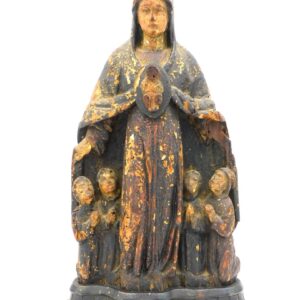 Carved Madonna And Child.