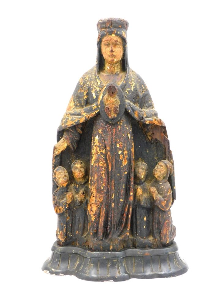 Carved Madonna And Child.