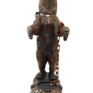 Birenze Black Forest Carved Bear Umbrella Stand