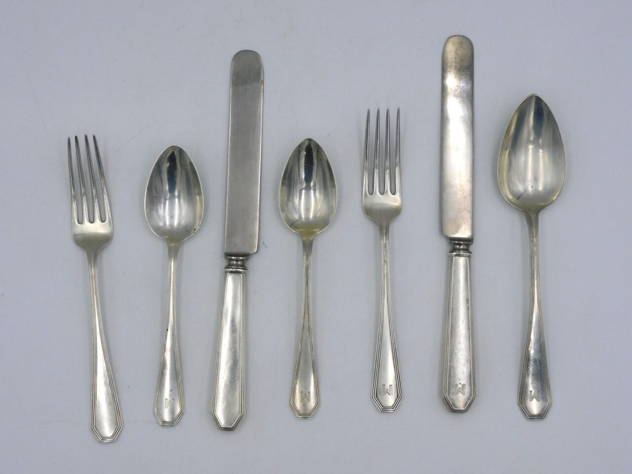 (64) Piece Partial Sterling Flatware Set