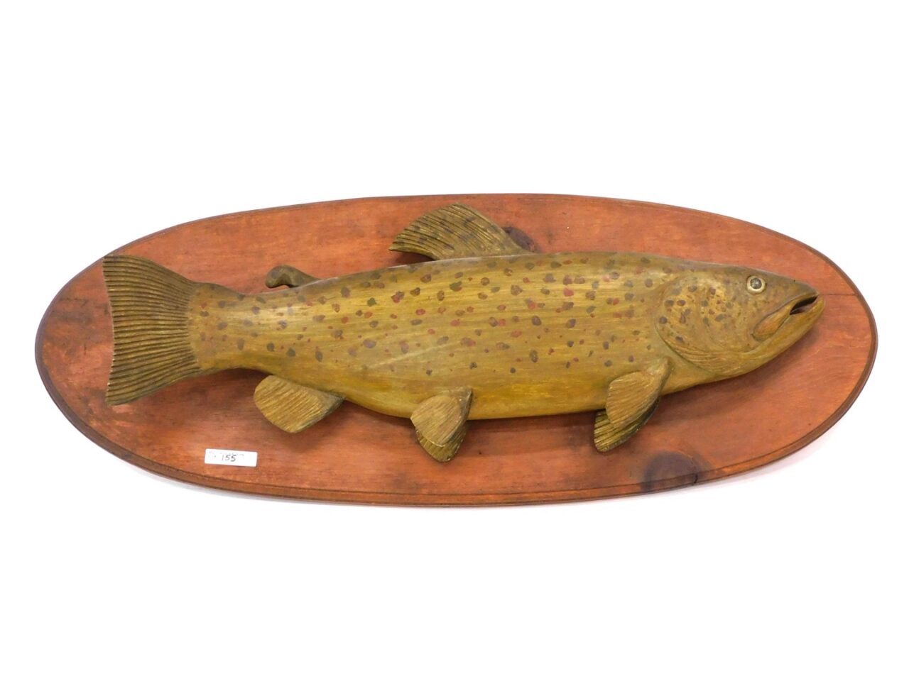 Speckled Trout Carving by Charlie Mangus