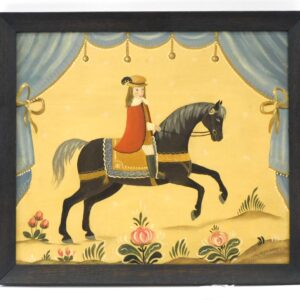 Martha Farham Cahoon (1905-1999) Oil Painting of Young Equestrian on Horseback