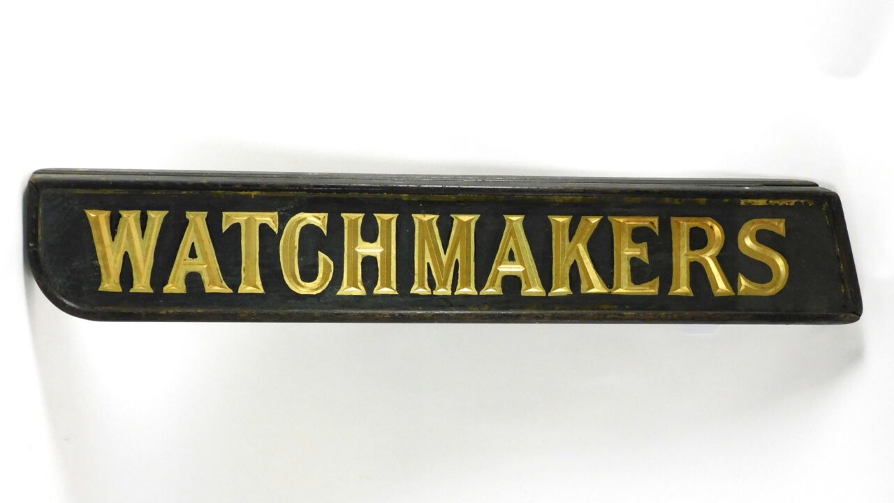 A Watch-Maker's Trade Sign.