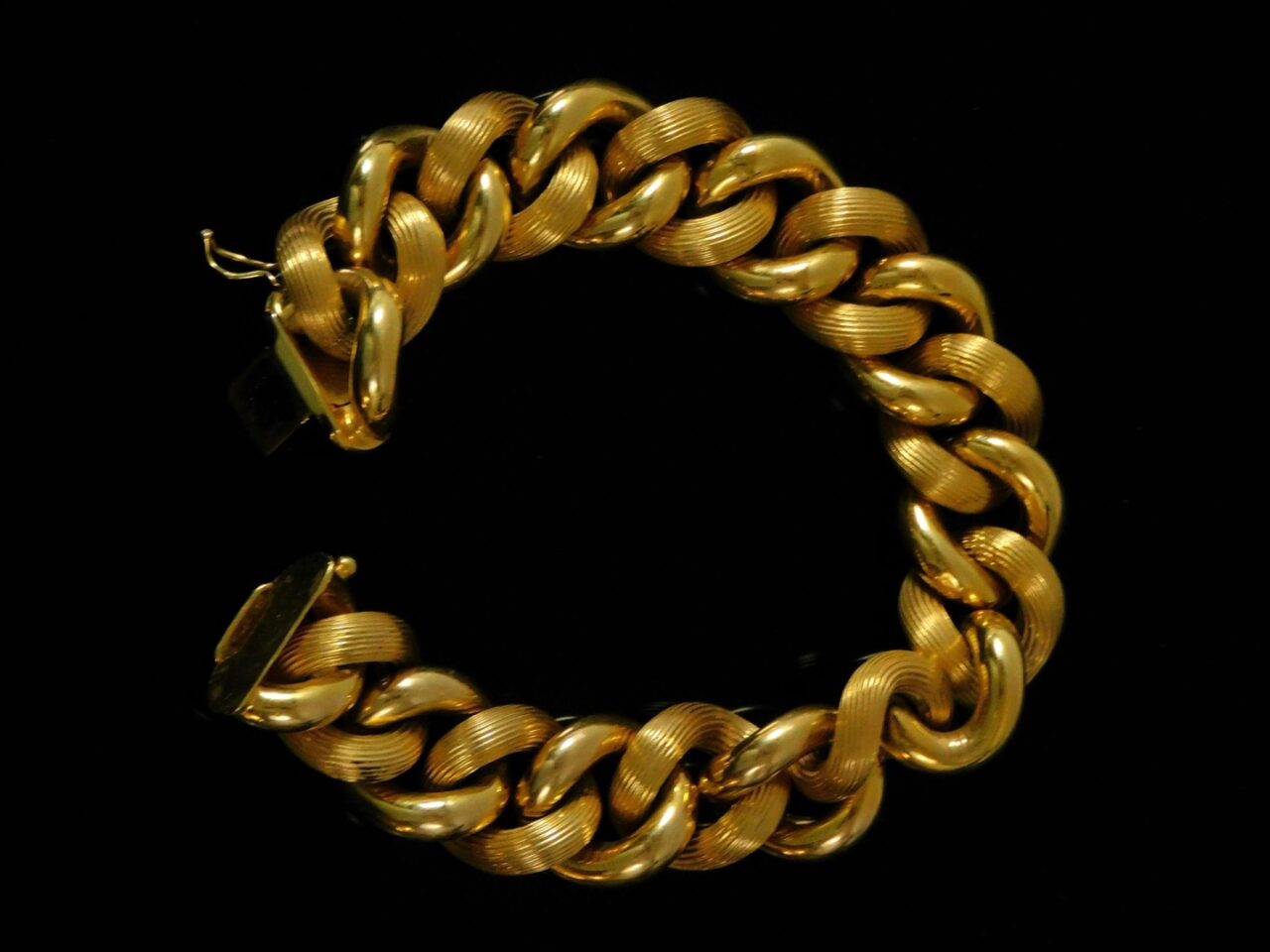 14K Yellow Gold Bracelet by Link Design