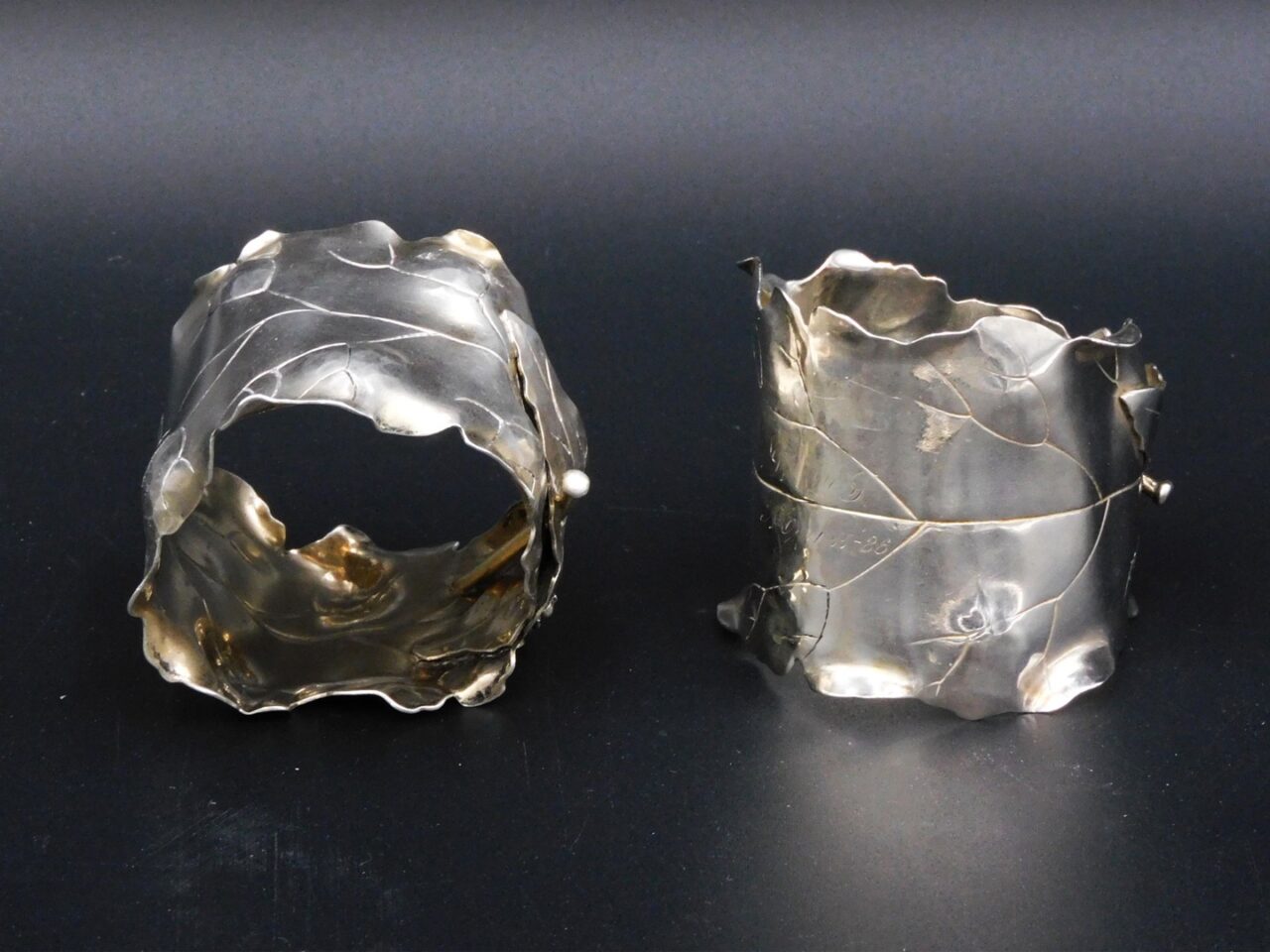 (2) Shiebler Sterling Silver Napkin Rings