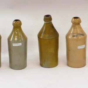 (13) Stoneware Bottles