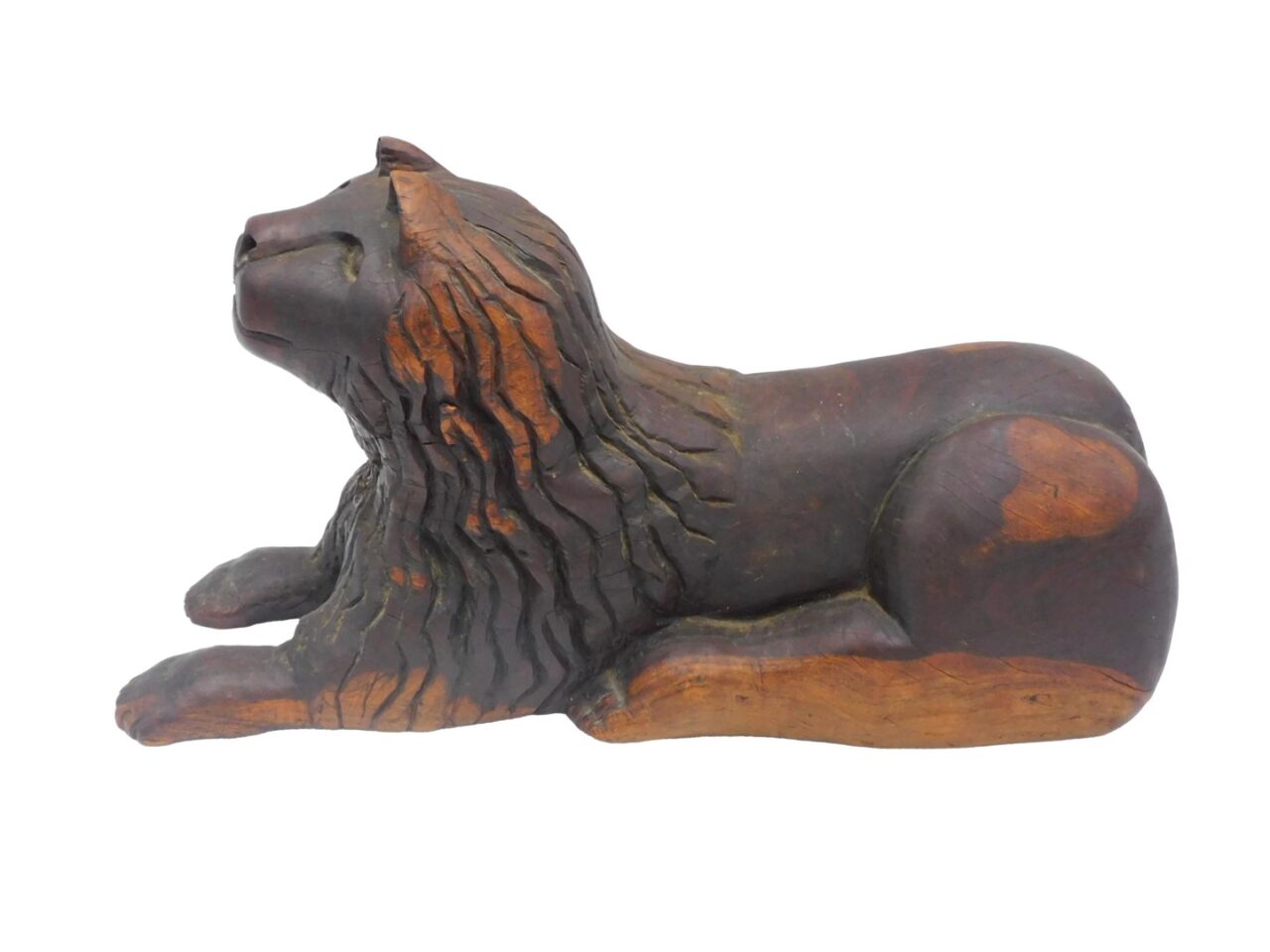 Carved Wooden Lion