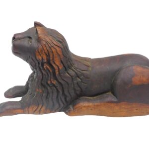 Carved Wooden Lion