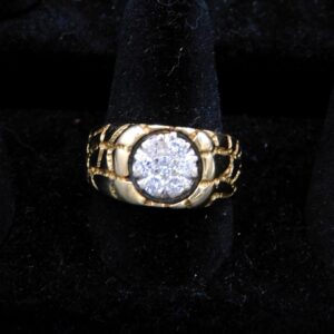 14K Gold and Diamond Men's Ring by Unknown Artist