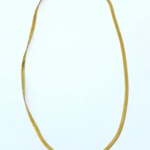 Italian 14K Yellow Gold Herringbone Necklace