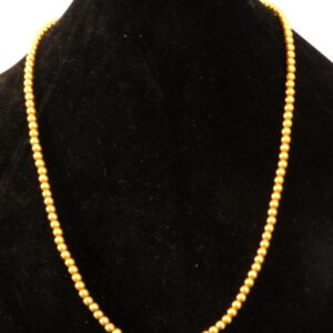 Antique 14K Yellow Gold Bead Necklace