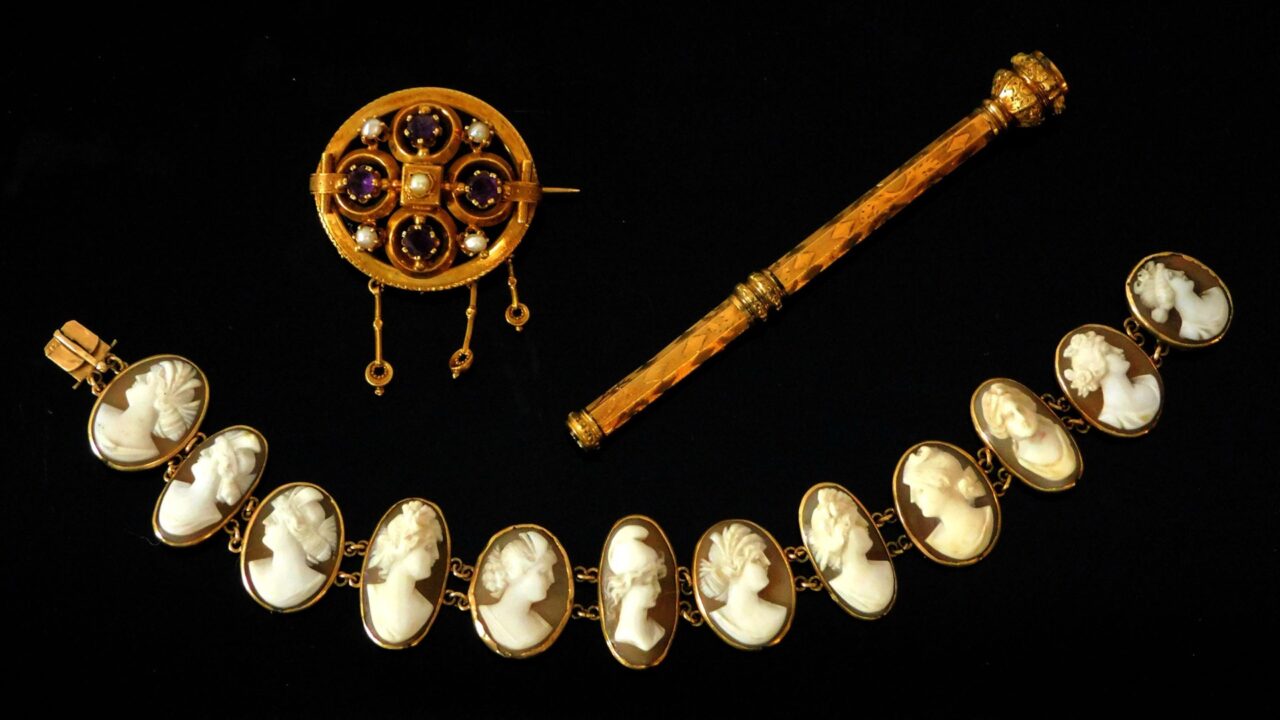 Victorian Gold Jewelry Collection by Unknown Artist