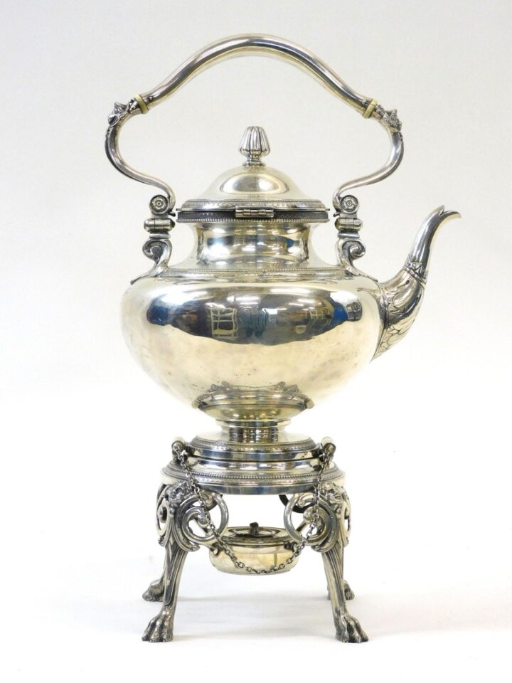 Tiffany Sterling Silver Kettle On Stand