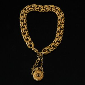 14K Gold Link Style Bracelet by Unknown Artist